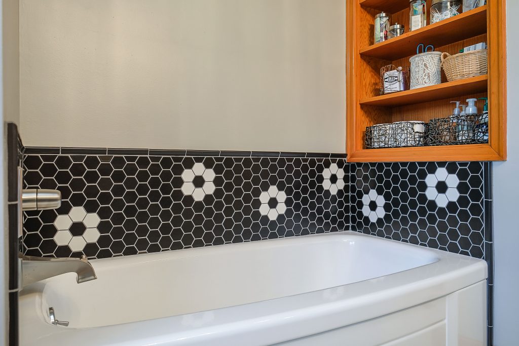 unique tilework bathroom remodel salem oregon